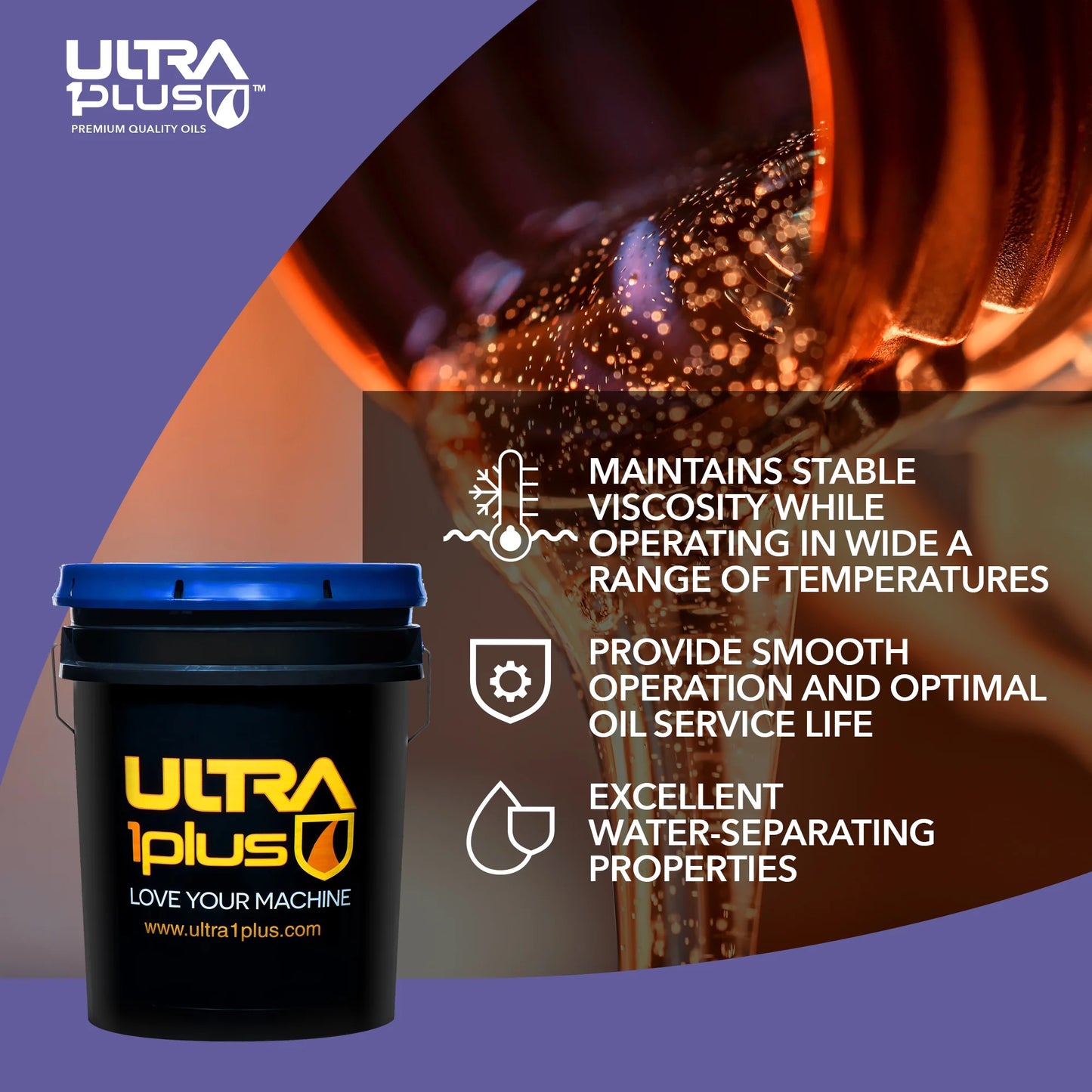 Ultra1Plus AW ISizeO 32 Conventional Hydraulic Oil (5 Gallon Pail)