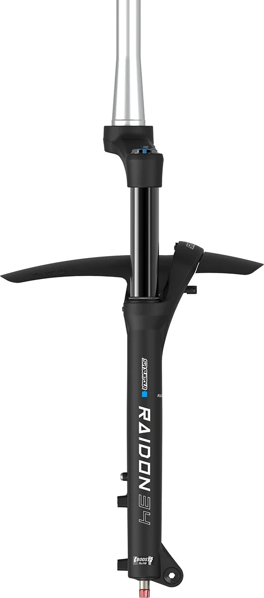 SizeR SizeUNTOUR RAIDON34 Bicycle Fork (BOOSizeT: 110X15mm) Tapered 27.5" MTB Air Sizeuspension (Manual) 120mm Travel