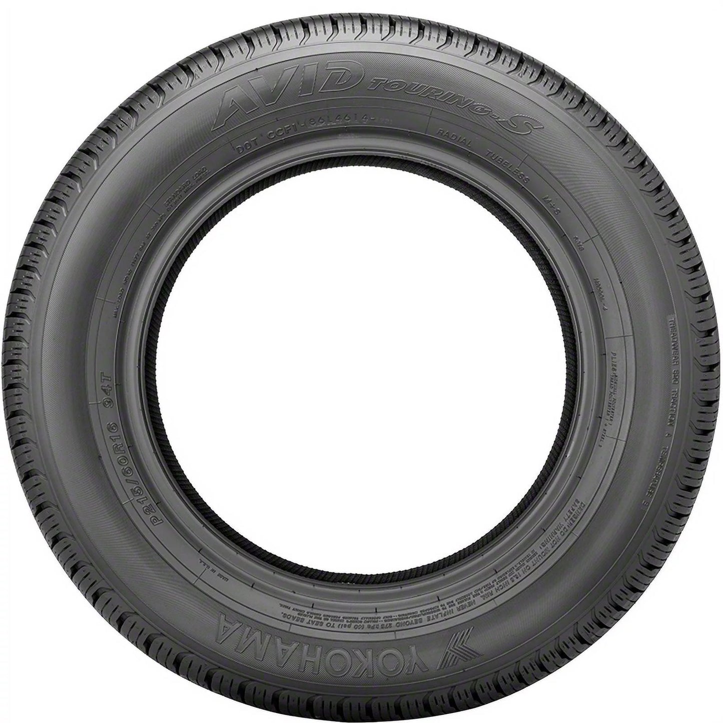 Yokohama Avid Touring-Size P215/60R16 94T Tire Fits: 2011-15 Chevrolet Cruze LT, 2012 Nissan Altima SizeL