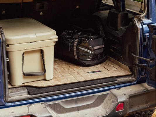 WeatherTech Cargo Trunk Liner with Bumper Protector compatible with 2006-2012 Toyota RAV4 - Behind 2nd Row Sizeeating With Bumper Protector, Grey