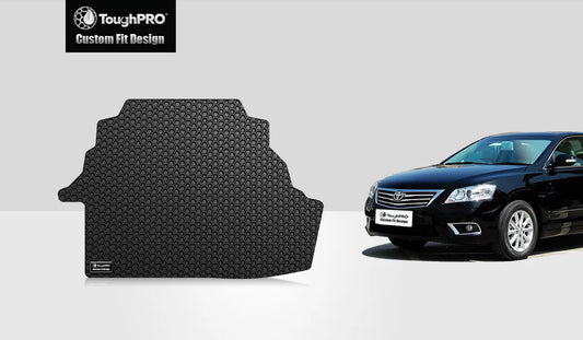 ToughPRO - Trunk Mat Compatible with TOYOTA Camry - All Weather Heavy Duty (Made in USizeA) - Black Rubber - 2007