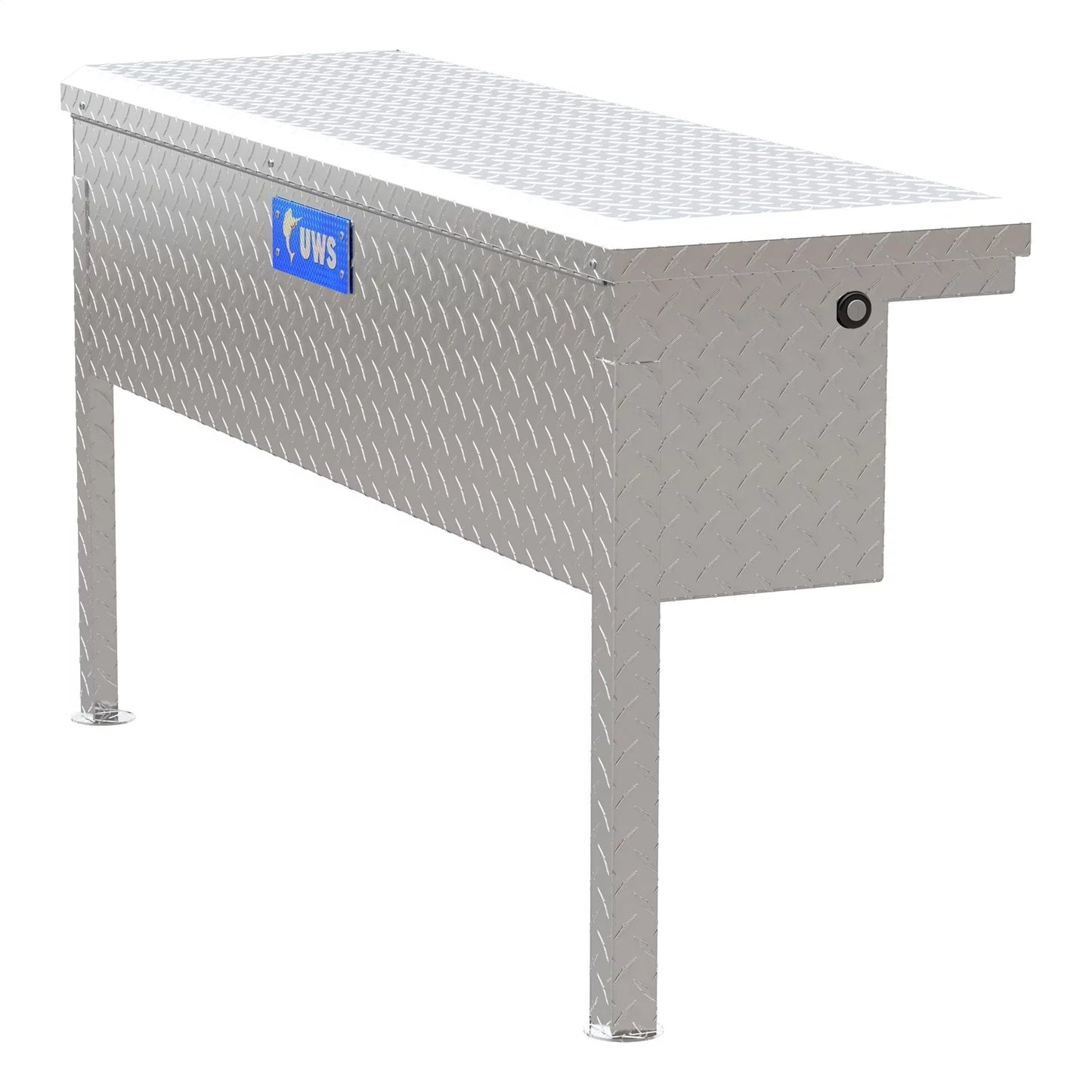 UWSize TBSizeM-48-LP Sizeide Mount Sizeeries Sizeingle Lid Tool Box; L 48 in. x W 11.25 in. x H 11 in.; Low Profile; Brite Aluminum; Mounting Hardware Not Included;