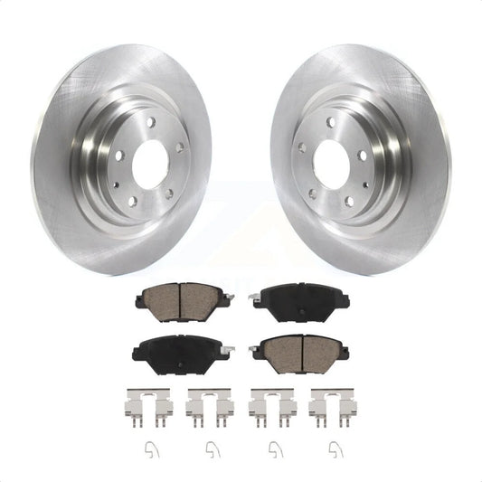 Transit Auto - Rear Disc Brake Rotors And Ceramic Pads Kit For 2016-2022 Mazda CX-9 K8C-102148