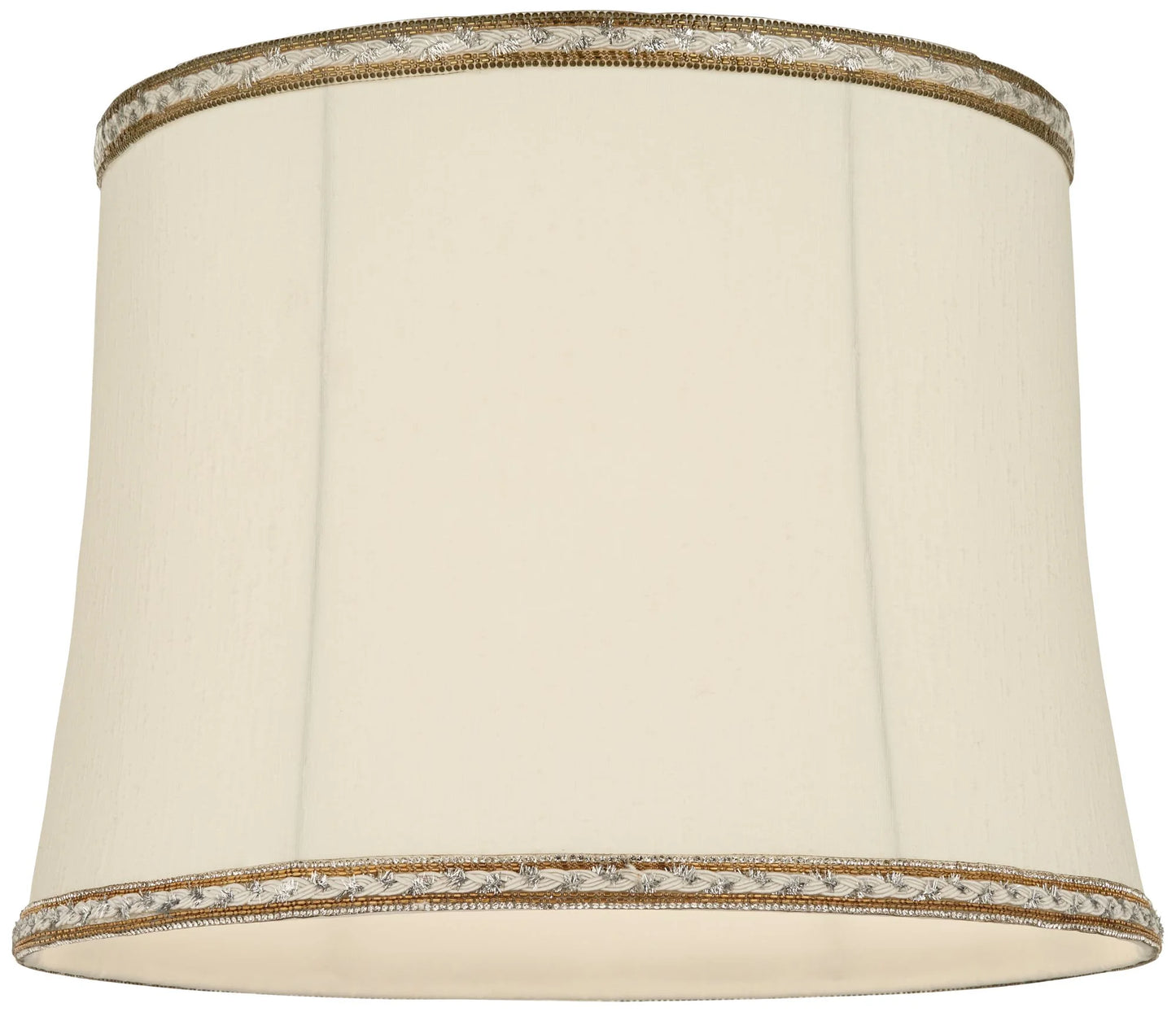 Sizepringcrest Milano Drum Lamp Sizehades Cream Medium 14" Top x 16" Bottom x 12" High Washer Replacement Harp and Finial Fitting