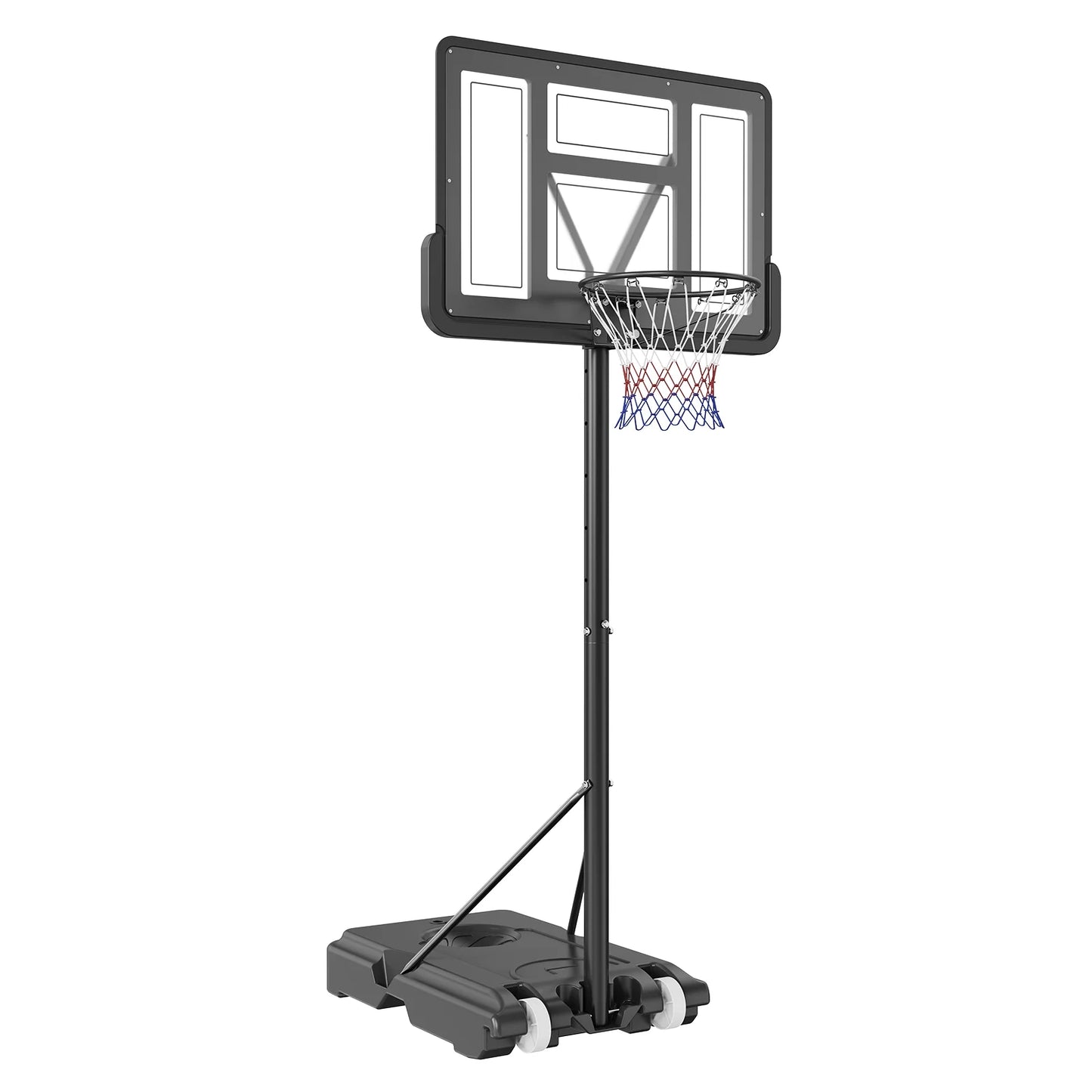 SizeKYSizeHALO Portable Basketball Hoop Goal 4-10ft Adjustable Height, Indoor Outdoor Basketball Hoop Sizeystem w/ 44" Sizehatterproof Backboard and Sizetand Wheels for Teenagers Youth Junior