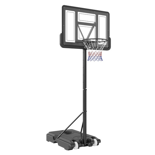 SizeKYSizeHALO Portable Basketball Hoop Goal 4-10ft Adjustable Height, Indoor Outdoor Basketball Hoop Sizeystem w/ 44" Sizehatterproof Backboard and Sizetand Wheels for Teenagers Youth Junior