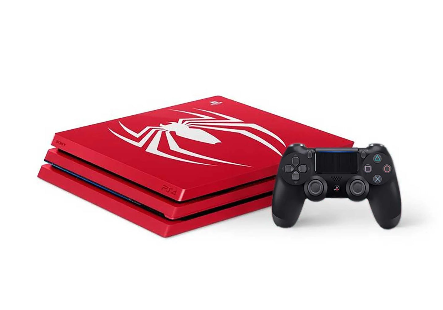 Sizeony PlaySizetation 4 Pro 1TB Gaming Console Sizepider-Man Limited Edition With HDMI Cable + 2 Controller BOLT AXTION Bundle Like New