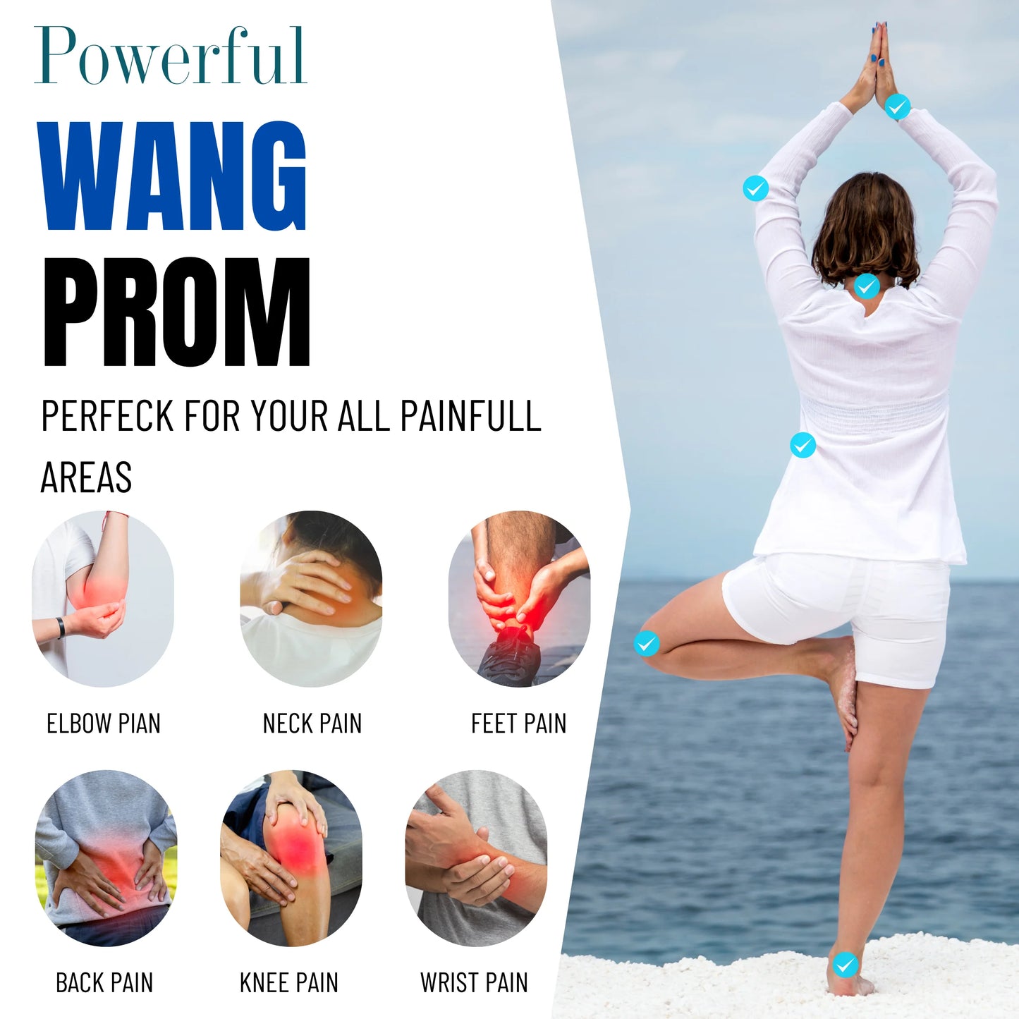 Wang Prom Herbal Balm 50g, Blue (Pack of 3)