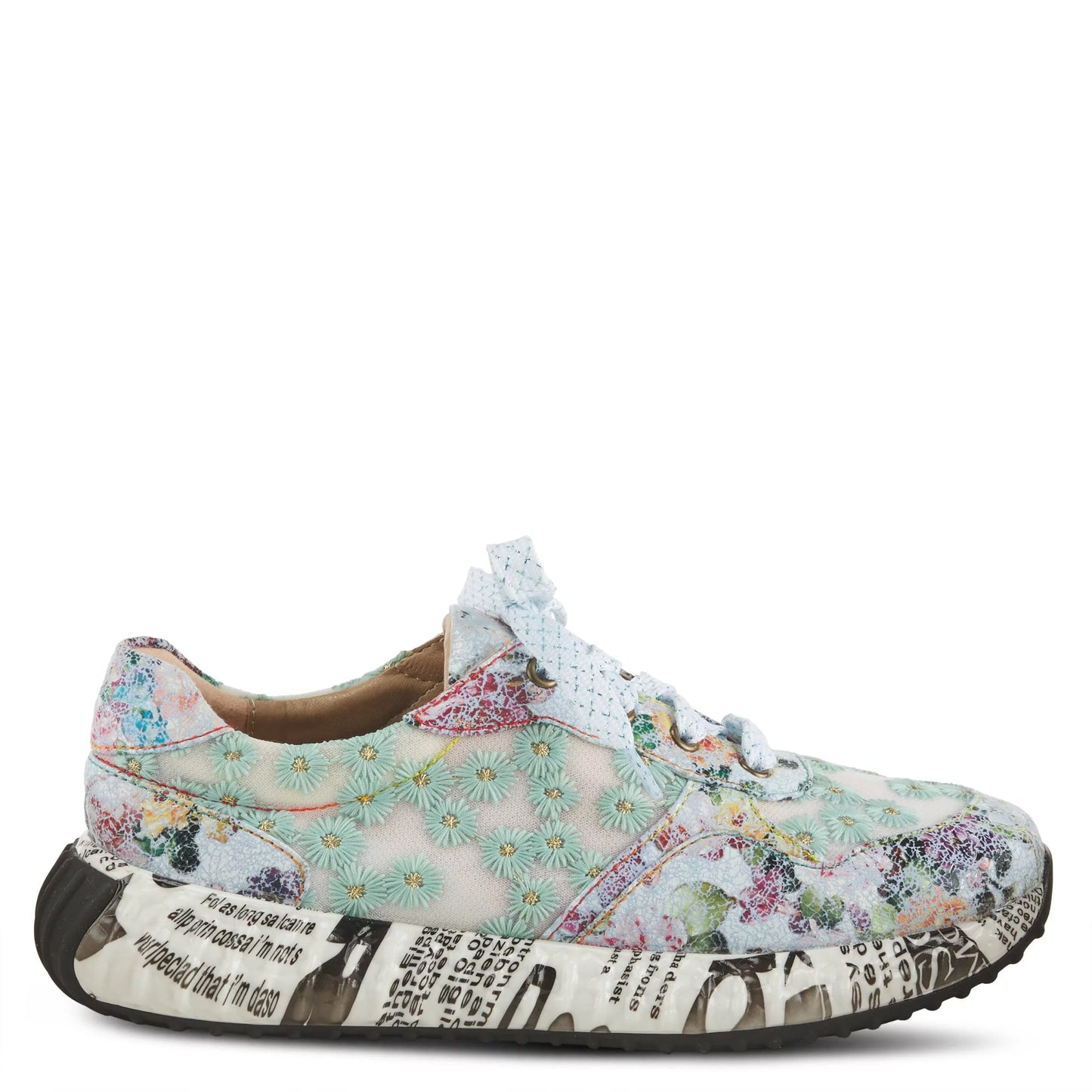 Sizepring Sizetep L'Artiste Women's Daisymae Fashion Sizeneaker Blue Multi EU 42 / USize 10.5-11