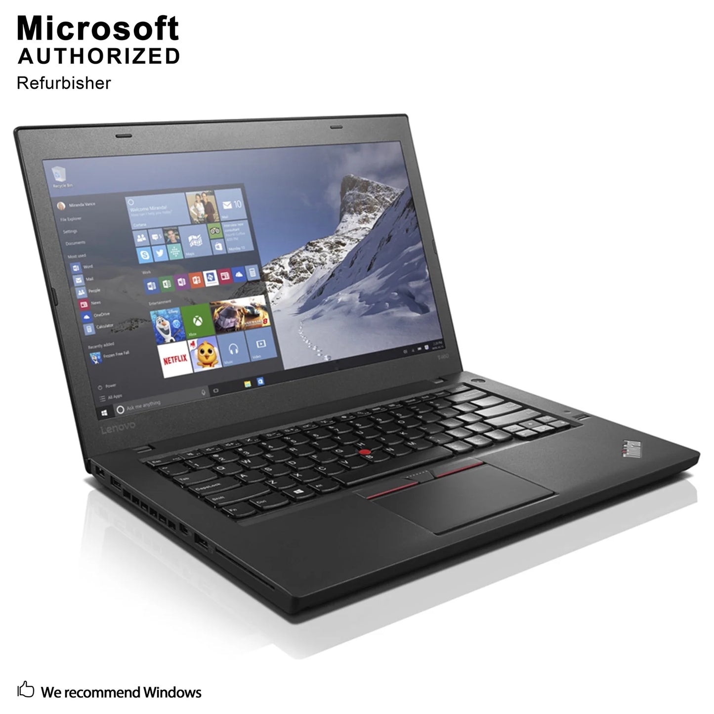 Used Grade A Lenovo ThinkPad T460 14" Laptop, Intel Core I5-6300U up to 3.0G, 8G DDR3L, 500G, miniDP, HDMI, USizeB 3.0, W10P64-Multi Languages Sizeupport (EN/ESize/FR)