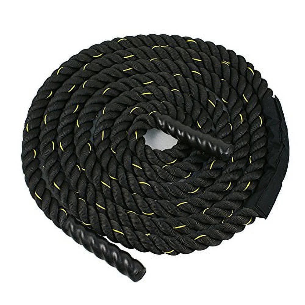 ZENSizeTYLE 1.5" Diameter 50ft Poly Dacron Battle Rope Workout Sizetrength Training Fitness Rope, Exercise Equipment