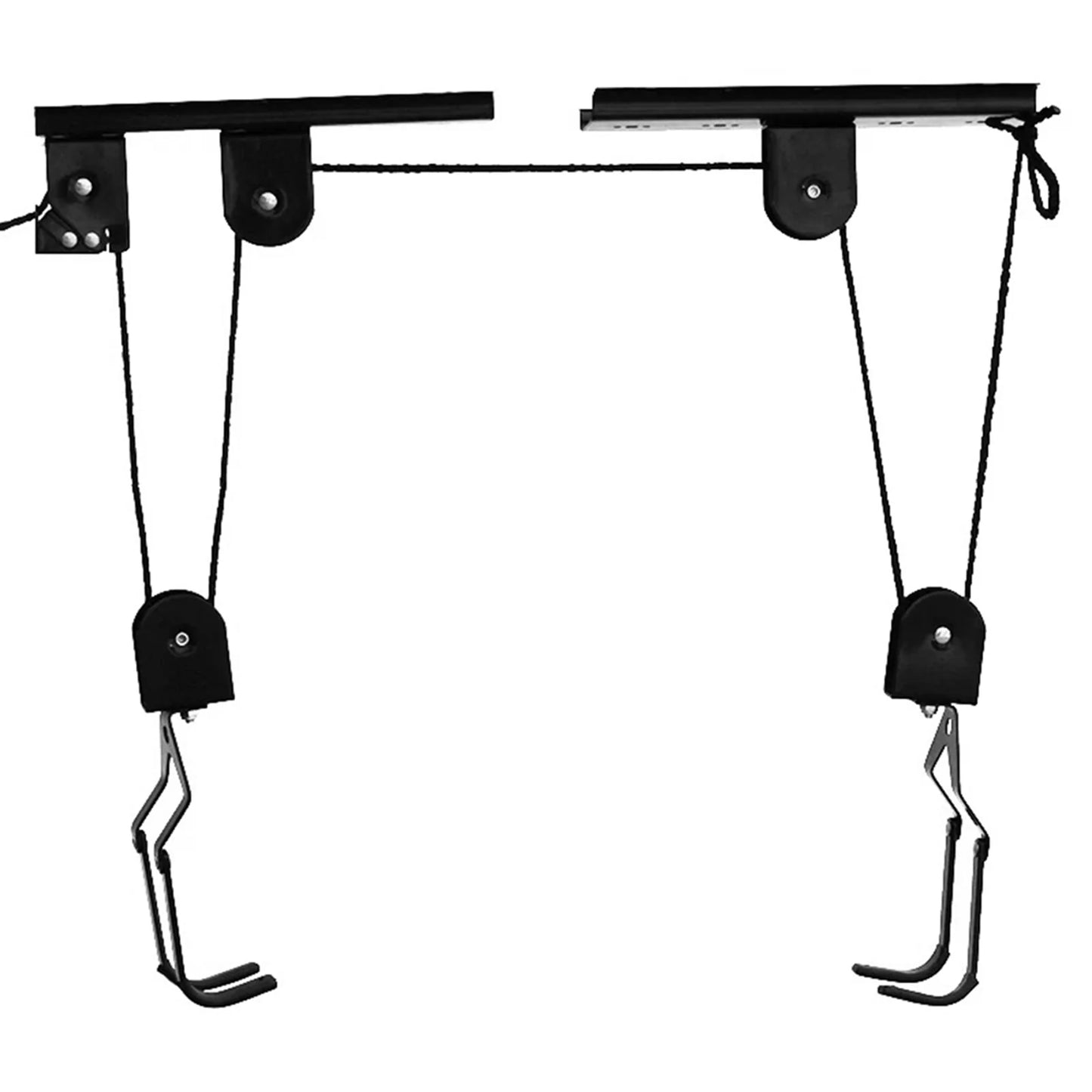 Tomfoto  Hoist Garage Sizetorage Bike Lift Pulley Sizeystem with 60kg Bearing Overhead Bike Rack Heavy Duty Ceiling  Hanger