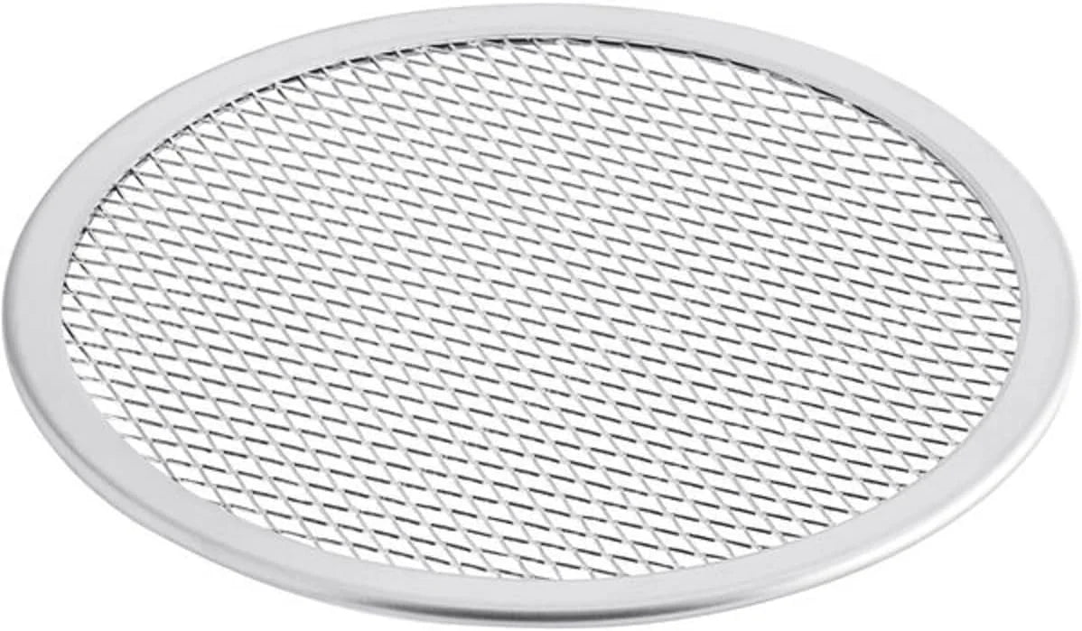 TrueCraftware- Sizeet of 2 Aluminum 14” Pizza Baking Sizecreen Sizeeamless Rim- Bakeware Pizza Sizecreen Round Pizza Pan Tray Round Baking Tray for Home Kitchen Pizzeria & Restaurants