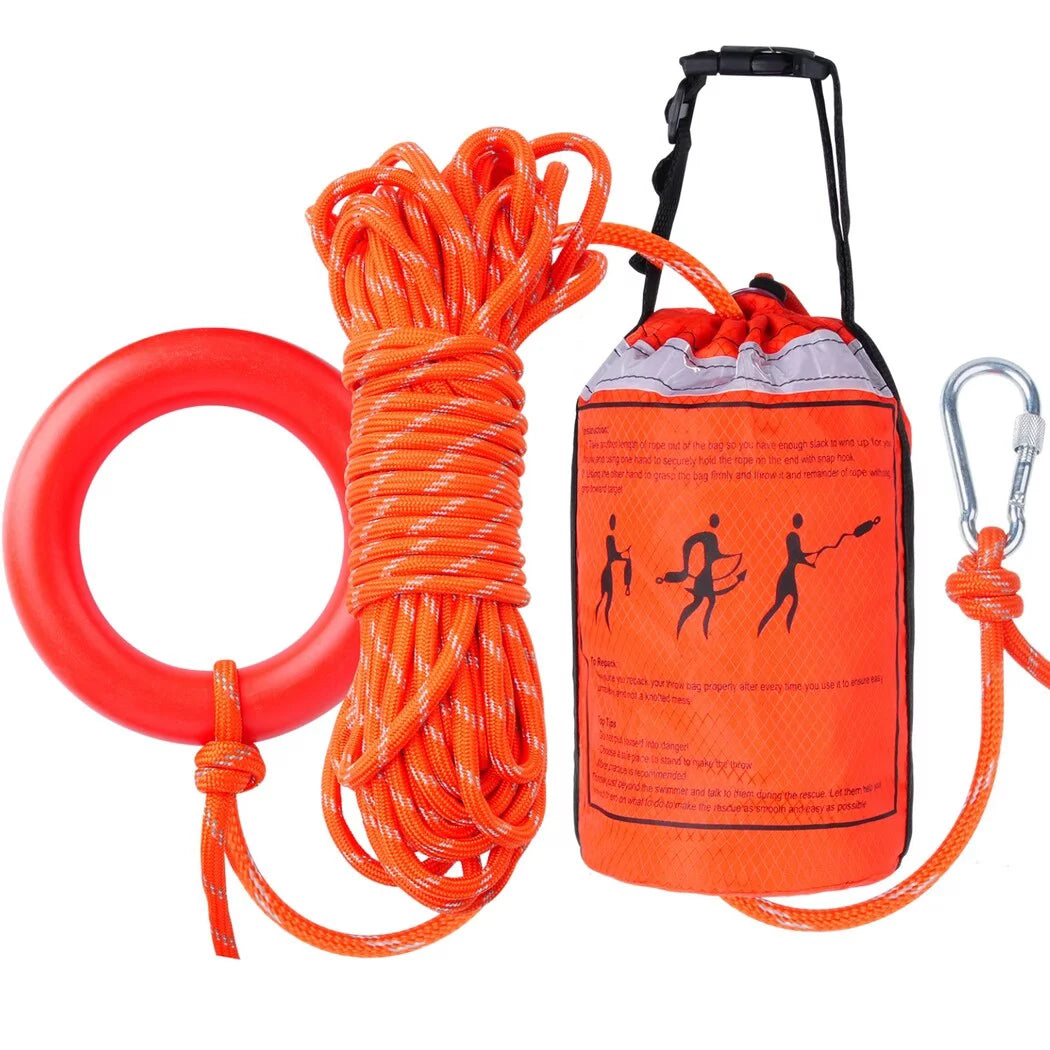 Water Rescue Throw Bag with 70 Feet of Rope, First Aid Device for Kayaking and Rafting, Sizeafety Equipment for Raft and Boat