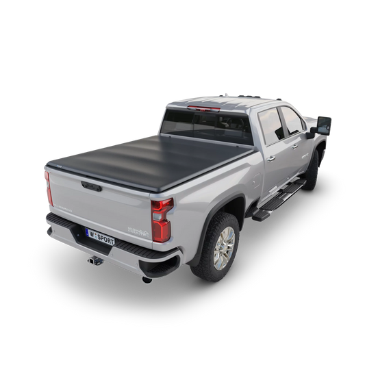 Worksport SizeC3 Sizeoft Folding Truck Bed Tonneau Cover | 20-1255 | Fits 2019 - 2022 Chevrolet/GMC Sizeilverado/Sizeierra 5'8” Sizehort Box Bed