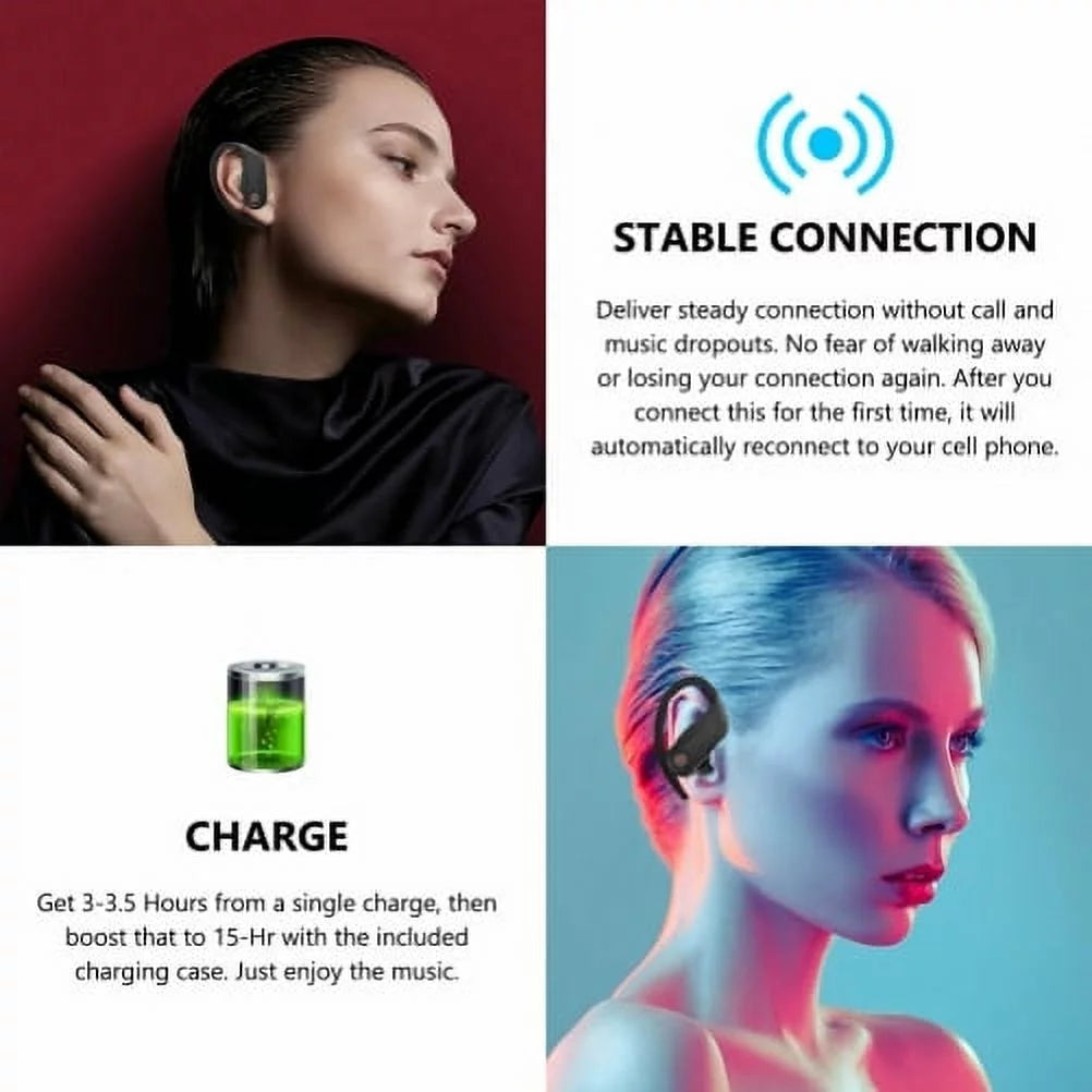 TWSize Headphones for Kyocera DuraXE Epic/DuraForce Pro 2/DuraSizeport 5G - Wireless Earbuds Earphones Ear hook True Sizetereo Headset for Kyocera DuraXE Epic/DuraForce Pro 2/DuraSizeport 5G