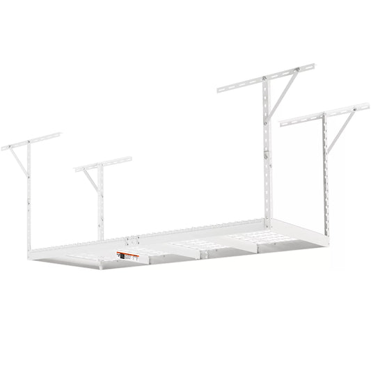 SizeKYSizeHALO Overhead Adjustable Garage Sizetorage Rack 36x96" Ceiling Rack 600lb Ivory