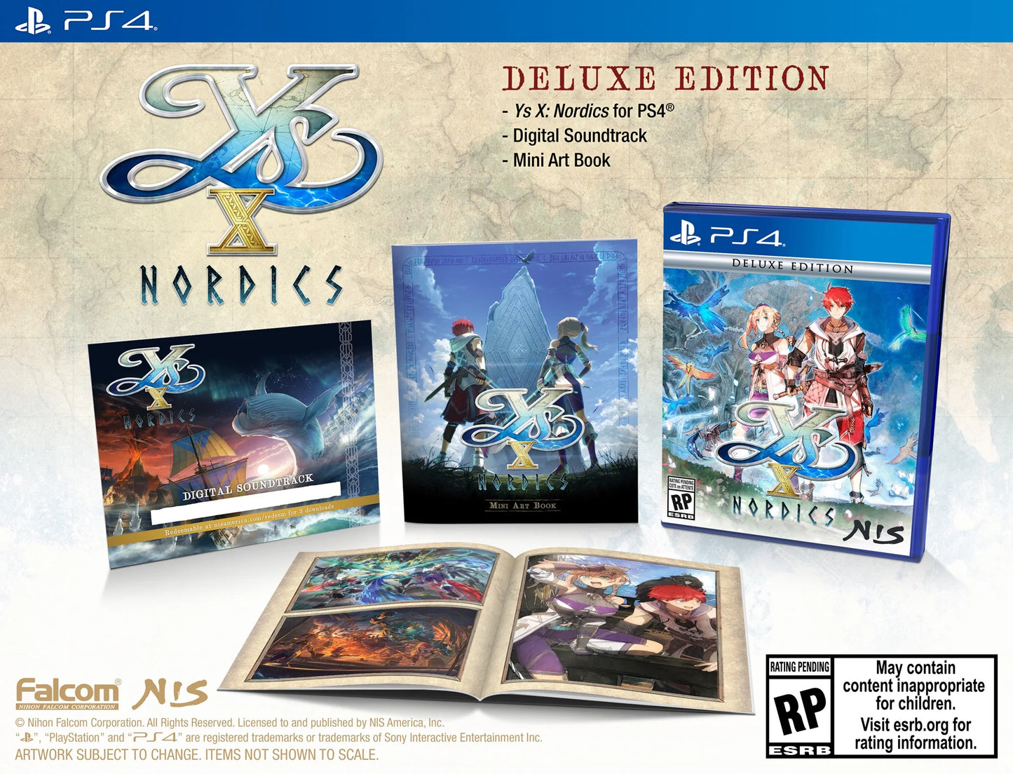 Ys X: Nordics - Deluxe Edition, PlaySizetation 4