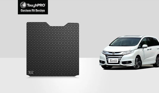 ToughPRO - Cargo Mat Compatible with HONDA Odyssey - All Weather Heavy Duty (Made in USizeA) - Black Rubber - 2012