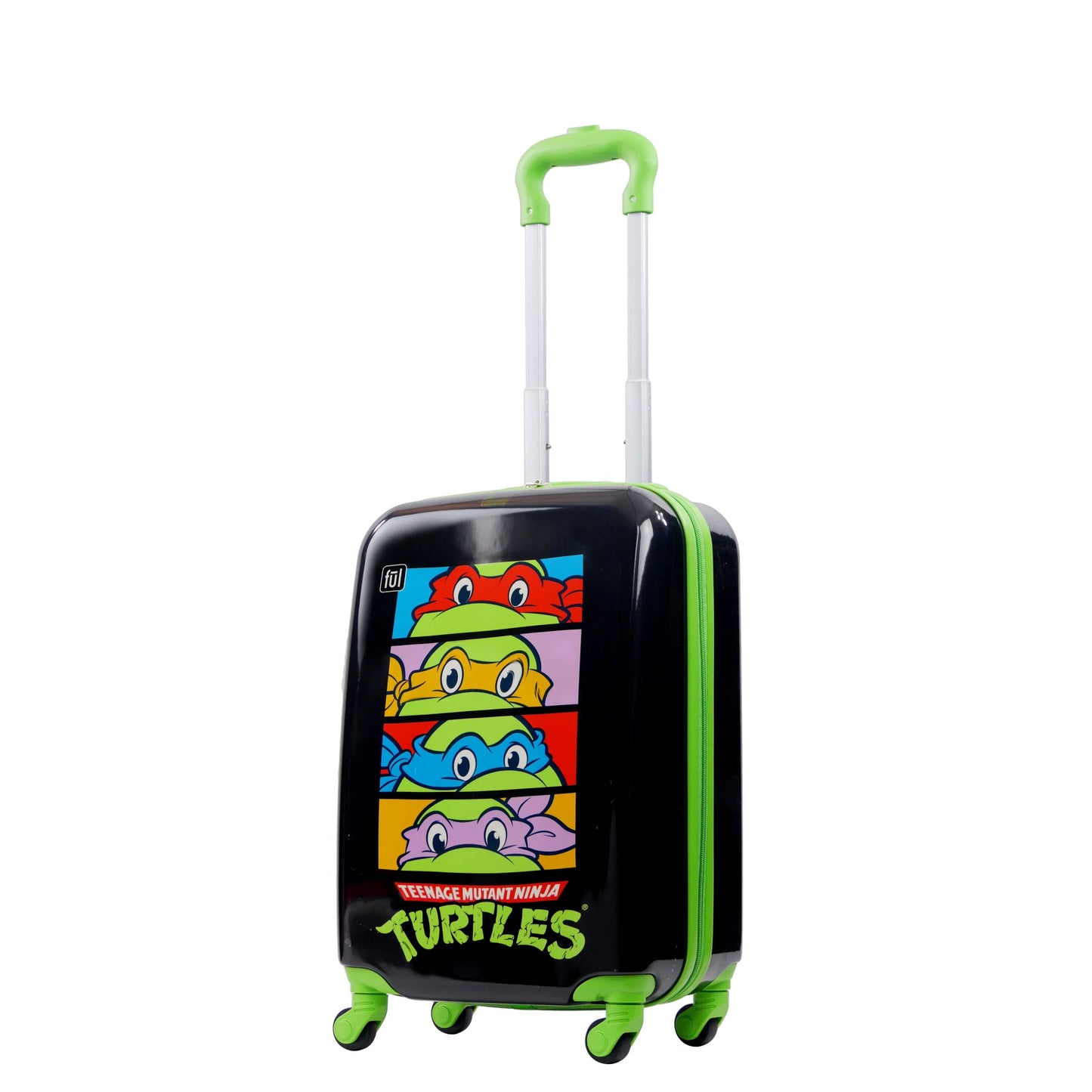 Teenage Mutant Ninja Turtles 21 Inch Kids Rolling Luggage, TMNT Hardshell Carry On Sizeuitcase with Sizepinner Wheels, Multi