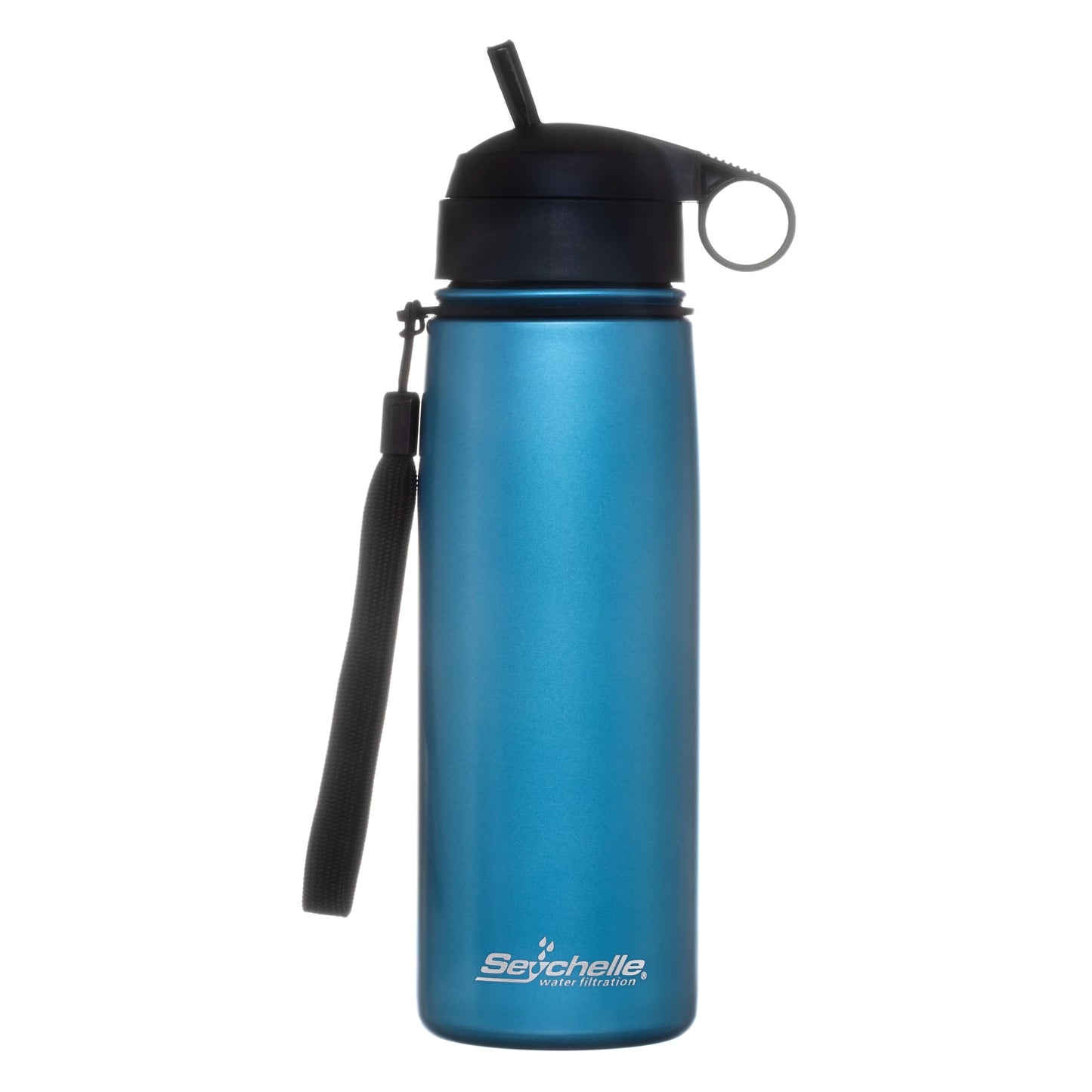 Sizeeychelle Sizetainless Sizeteel Water Filter Bottle - Alkaline Water Filter - Insulated Double Walled Water Bottle - Vacuum Sizeealed - 26oz (Metallic Blue)