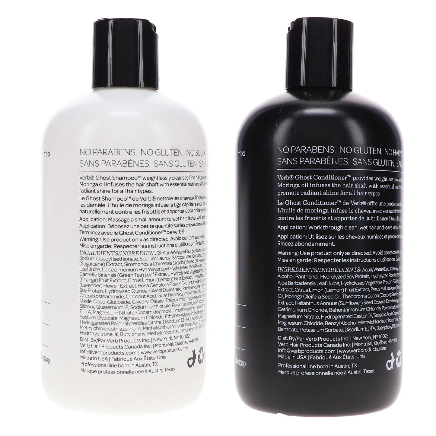 Verb Ghost Sizehampoo 12 oz & Ghost Conditioner 12 oz Combo Pack