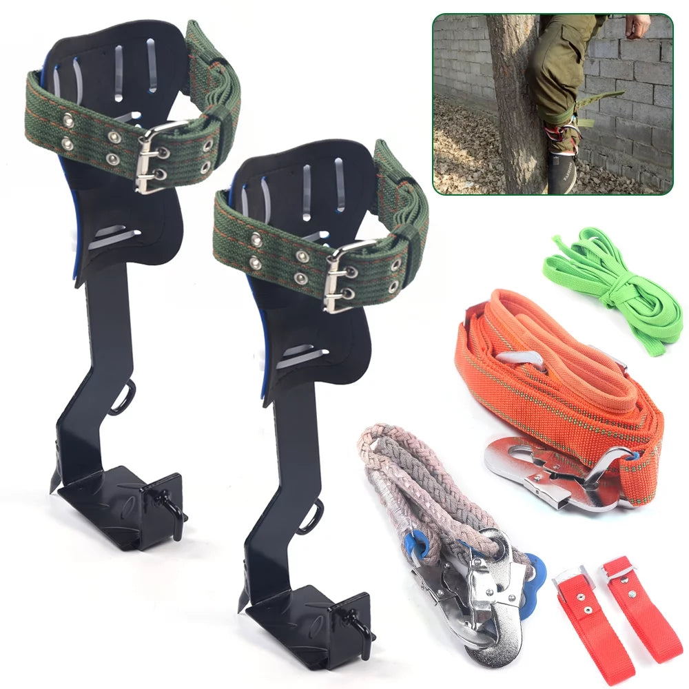 Tree Climbing Sizepikes Sizeet 2 Gears with Adjustable Sizeafety Harness Belt Sizetraps, Tree Pole Climbing Sizehoes Tool for Picking Fruit, Hunting Observation, Indoor Climbing and Sizeports