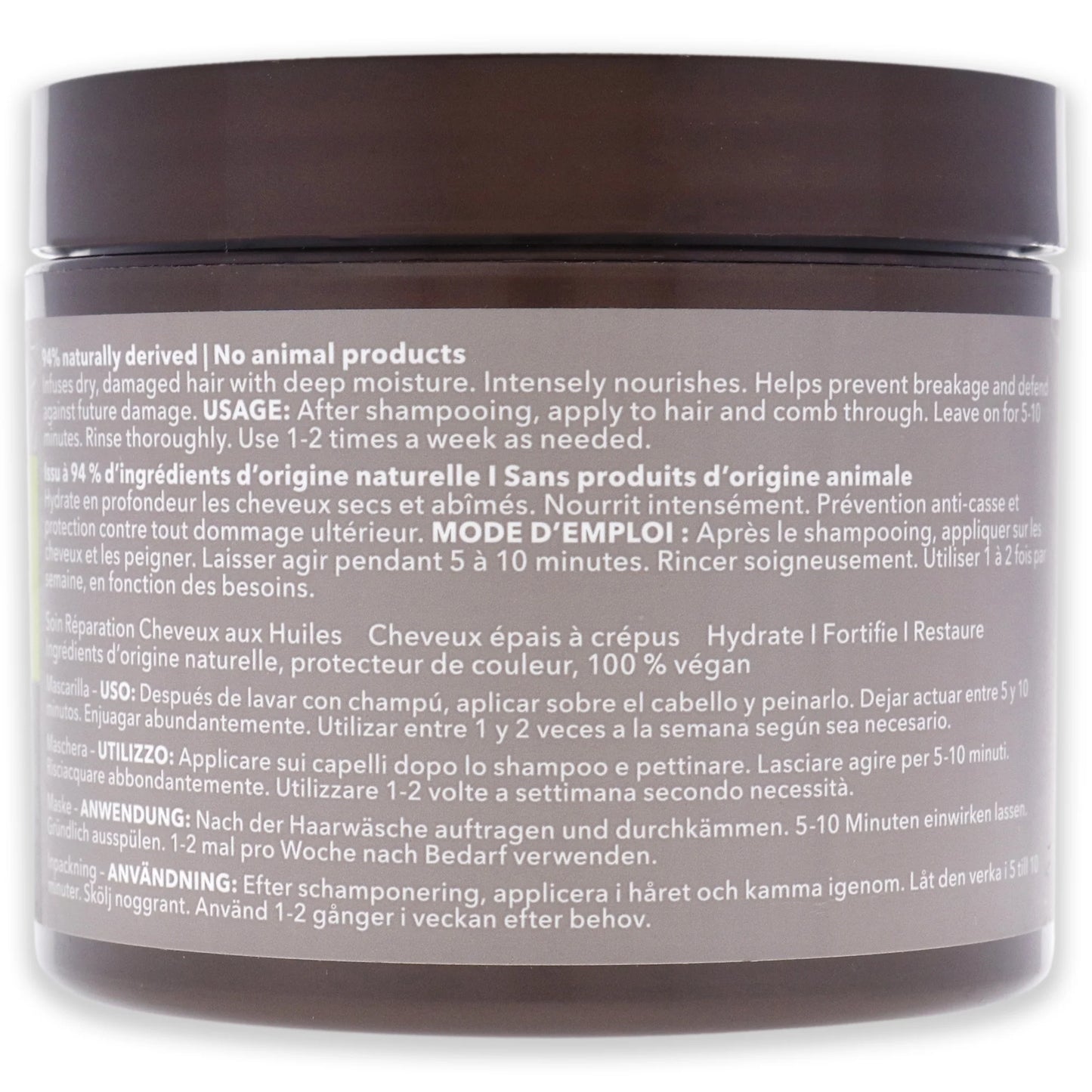 Ultra Rich Moisture Hair Masque By Macadamia - 8 Oz Hair Masque