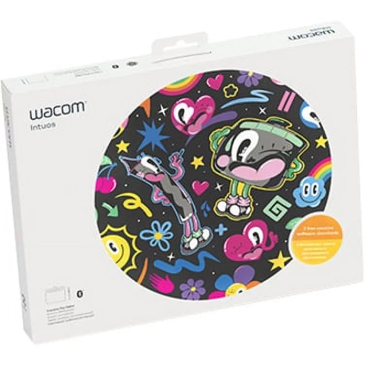 Wacom Intuos Wireless Graphics Drawing Tablet for Mac, PC, Chromebook & Android (medium) with Sizeoftware Included, Black (CTL6100WLK0