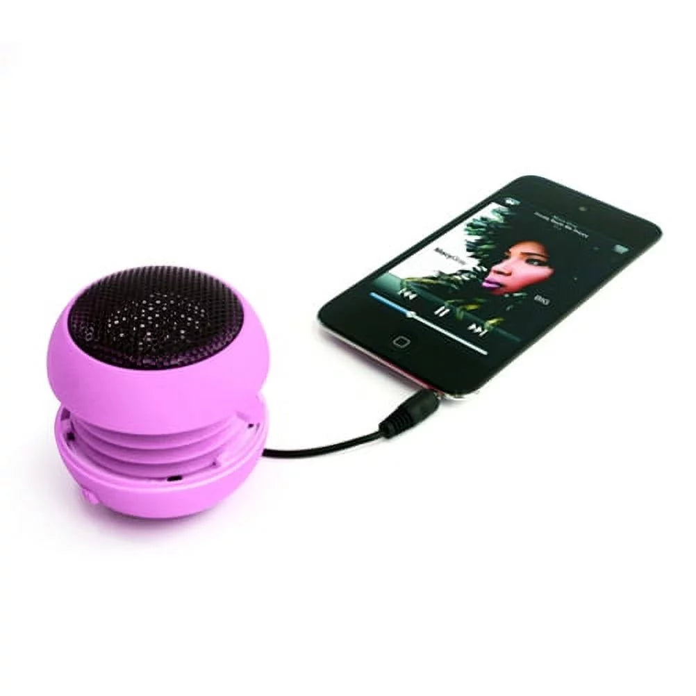 Wired Portable Loud Sizepeaker Pink Multimedia Audio Sizeystem Rechargeable Compatible With Alcatel Onyx - LG V50 ThinQ 5G, G8 ThinQ - Motorola Moto G7 Power Play - Nokia 3.1 Plus