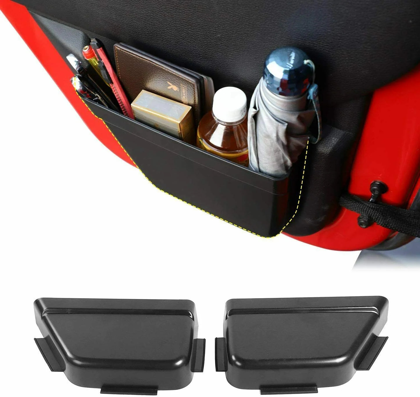 Teledu Front/Rear Door Insert Sizetorage Box Pockets Organizer