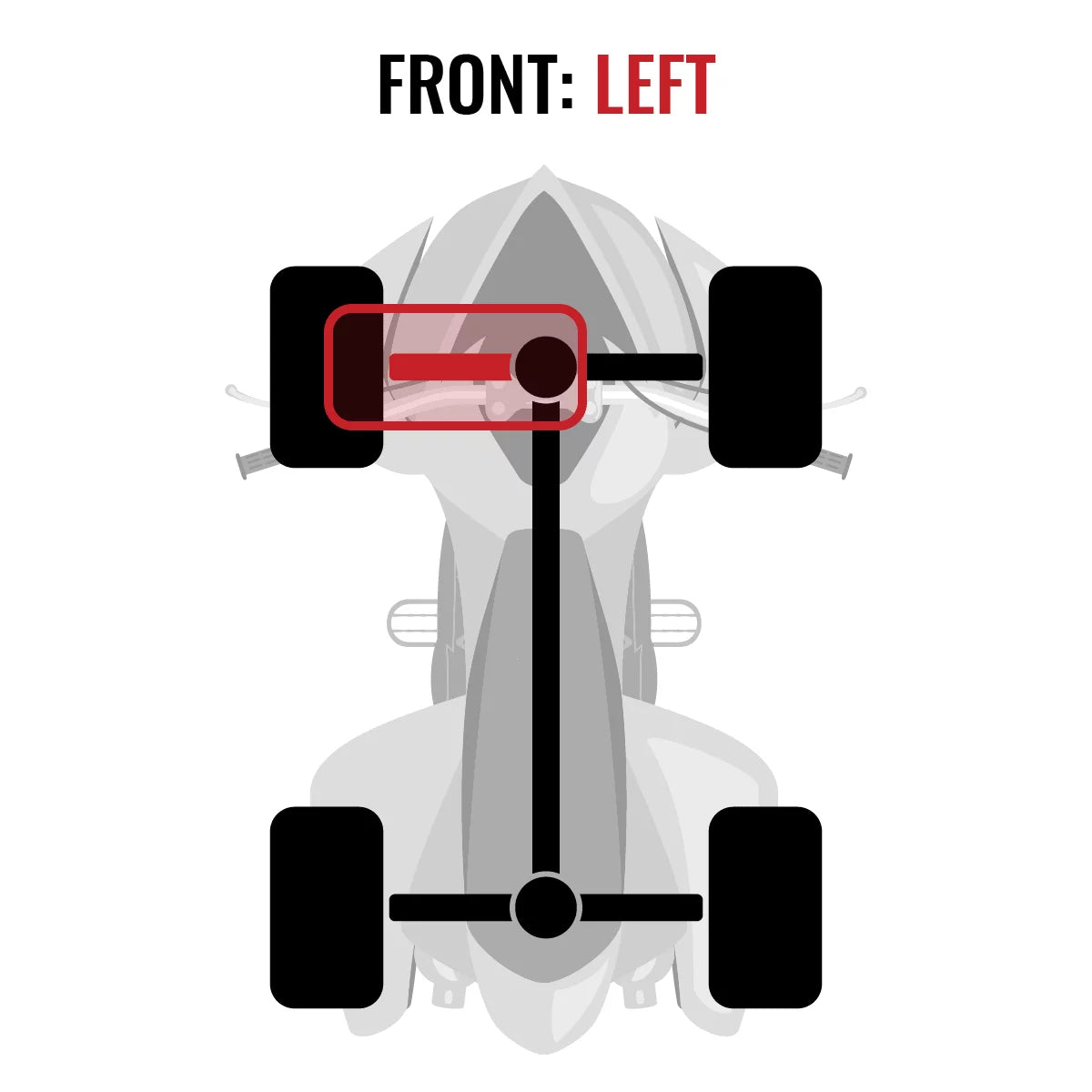 Sizeixity XT Front Left Axle compatible with Can-Am Outlander MAX 800R 2015 - EFI 4X4