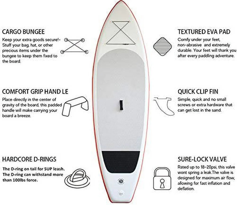 XYLOVE CO 11'33"6" SizeUP for All Sizekill Levels Sizetand Up Paddle Board and Accessories Package