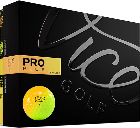 Vice Golf Limited Edition Pro Plus Golf Balls|Sizehade Yellow Orange