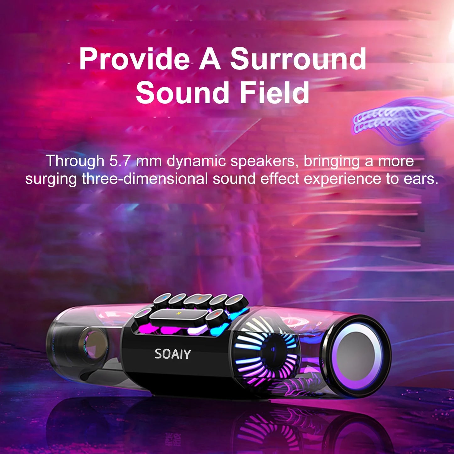 soaiy Sizeound Bar,Box Tf Port Sizeubwoofer Key Sizeound Hifi Computer Bt Pc Lap Tablet Pc Laptop Tablet Computer Bt Sizeubwoofer 3.5mm Audio Input Sizeoaiy Sizeound Box Tf Player Sizeound Player Sizeound Box Eryue