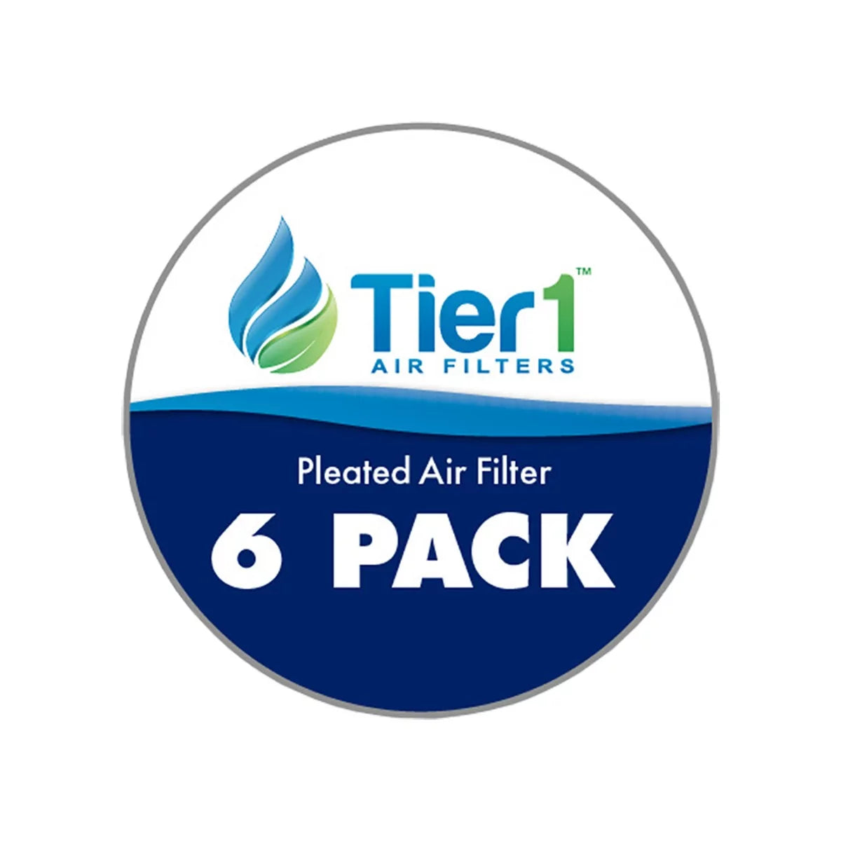 Tier1 20x25x1 Merv 11 Pleated Air/ Furnace Filter - 6 Pack