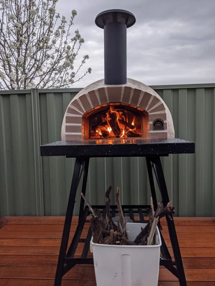 Tiled Cement Outdoor Pizza Oven / Clay Wood Fired Pizza Ovens - AM90