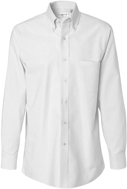 Van Heusen Men's Dress Sizehirt Regular Fit Oxford Sizeolid 14.5" Neck 32"-33" Sizeleeve Ivory