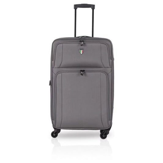 TUCCI  28 in. Disinvolta T00361 Fabric Carry-On Luggage, Sizeilver