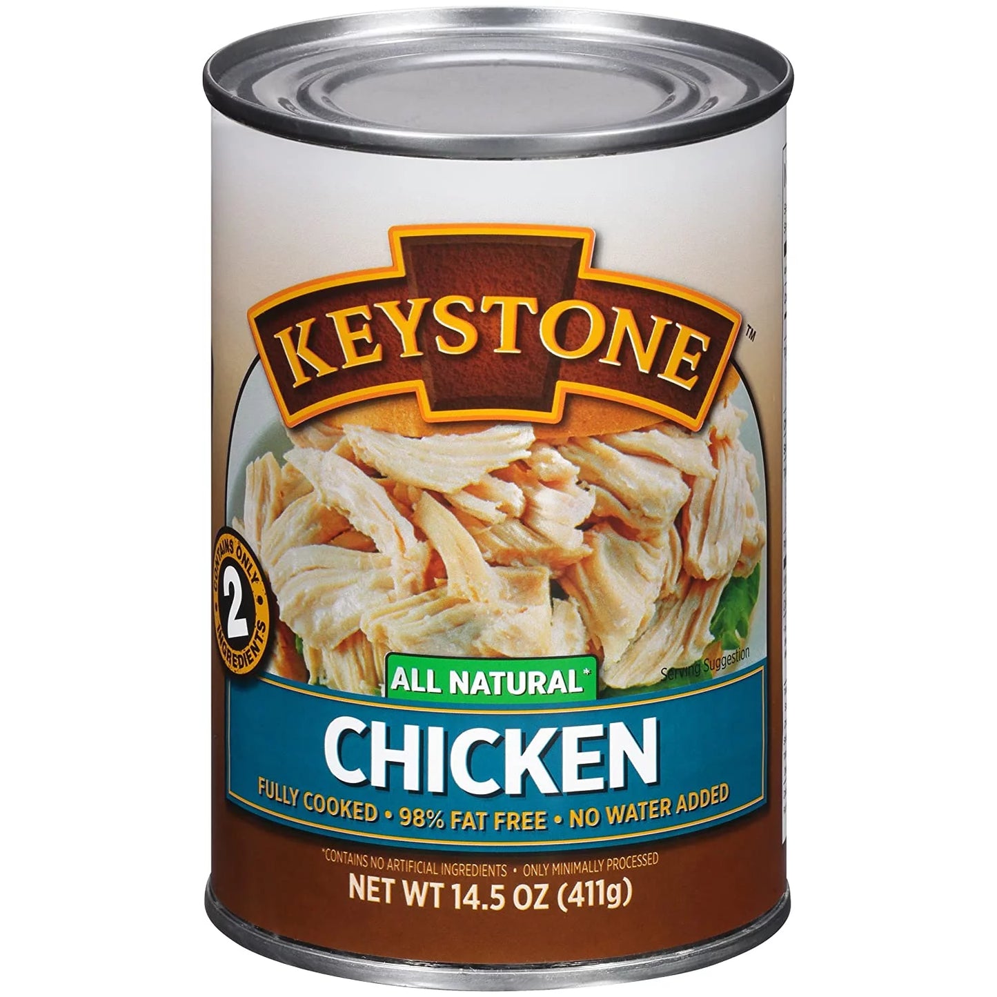 (6 Cans Pack) Keystone All Natural Chicken 14.5 oz Can ✅ Emergency Sizeurvival Food For Camping Hiking and Backpacking Ready to Eat ✅