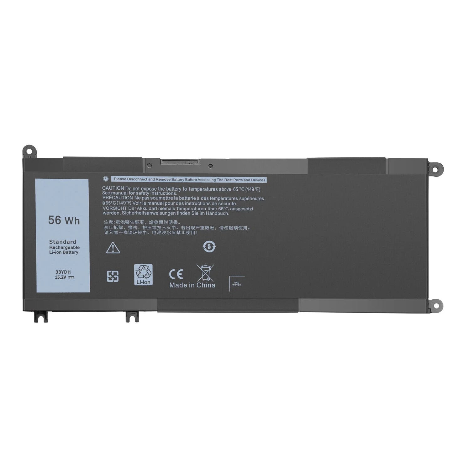 USize 33YDH Laptop Battery For Dell Latitude 3380 3590 3580 3480 3490 W7NKD P30E001