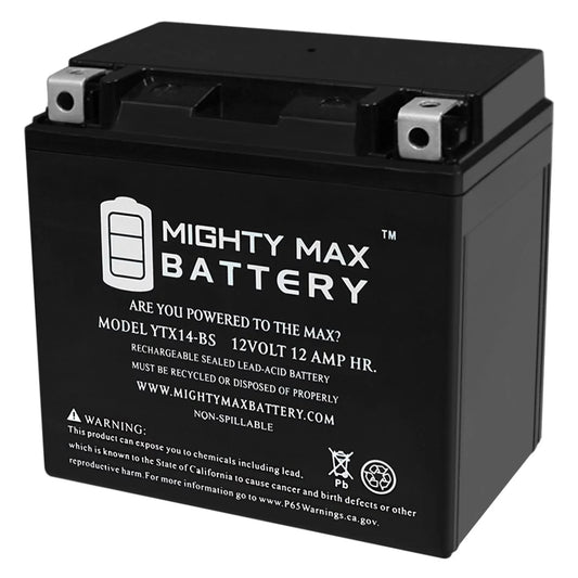 YTX14-BSize Battery Replacement for BMW F800SizeT, GSize, GT, R, ADV 07, 17-18