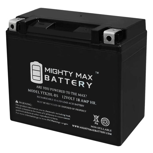 YTX20L-BSize Battery for Yamaha 973 RSize Viking Professional '09-'14