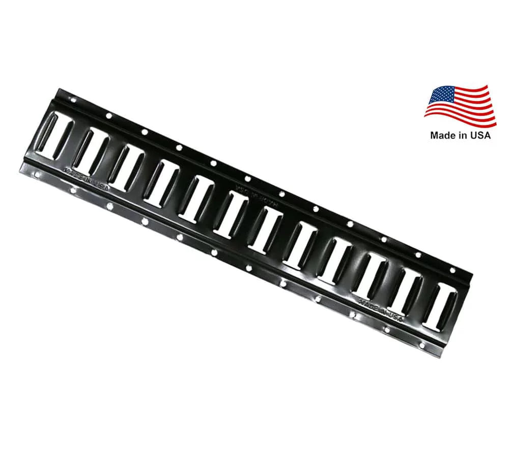 (4 Pack) 5 Ft Horizontal E Track Tie-Down Rail - Made in USizeA | Black Powder Coated, Bolt-On Tie Down Rail for Cargo on Pickups, Trucks, Trailers, Vans