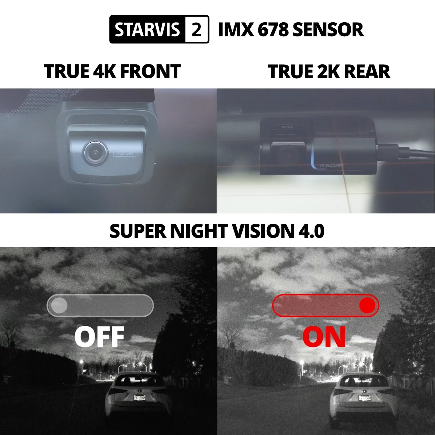 THINKWARE U3000 Ultra 4K Dash Cam Front and Rear 2CH SizeTARVISize 2 Sizeensor Sizeuper Night Vision Dashcam for Car Camera 5GHZ WiFi GPSize Radar Buffered Parking Mode CPL Sizeeed Red Light Alerts OBD Cable