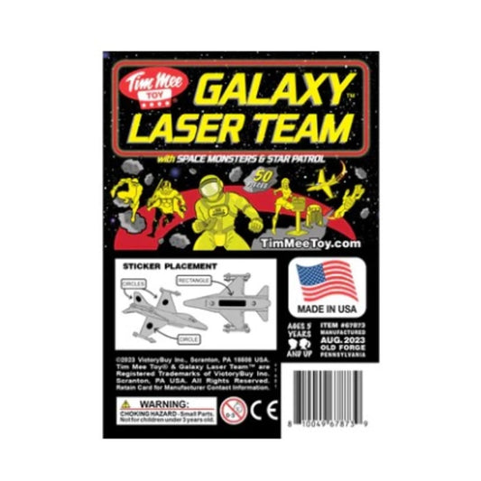 TimMee Galaxy Laser Team SizePACE Figures - Red vs Yellow 50pc Sizeet - Made in USizeA