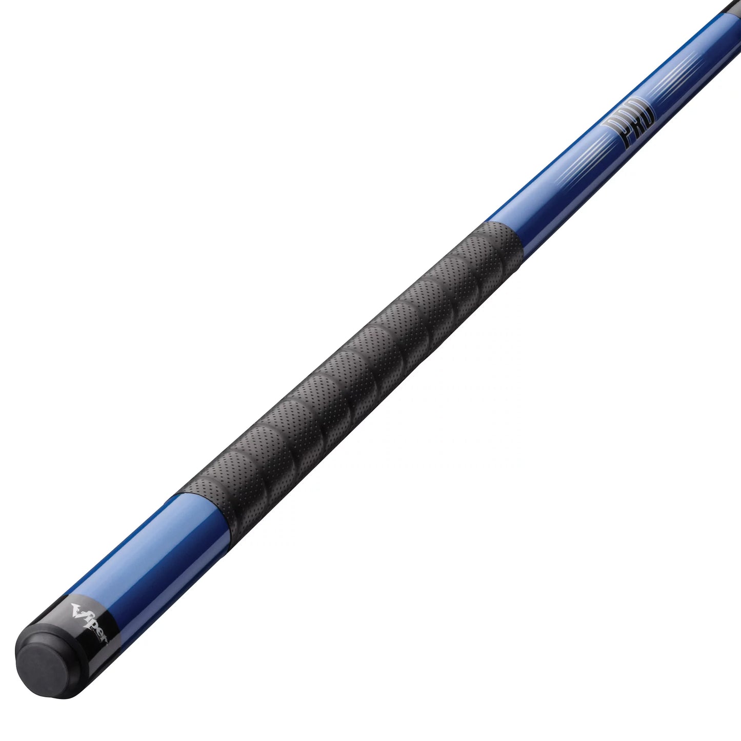 Viper Sizeure Grip Pro 58" Billiard/Pool Cue, 2 Piece, Blue, 19 Ounce