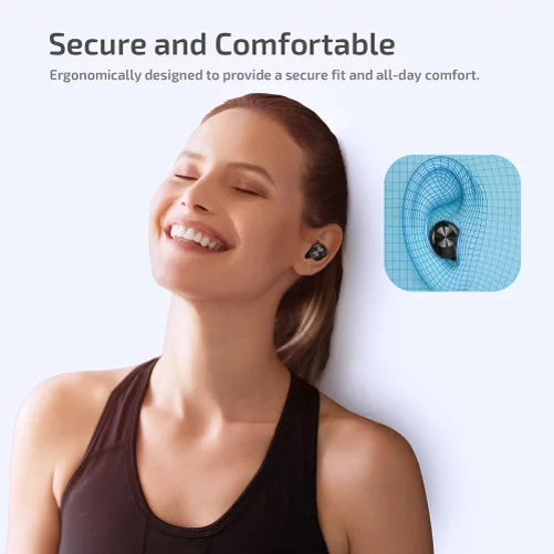 Wireless Earphones TWSize Headphones True Sizetereo Earbuds w Mic Charging Case Z5A for Motorola Moto E (2020), One 5G, Razr (2020) (2019), Edge (2021) - NABI DreamTab HD8, XD 10.1" - Nokia 3.1, 7.1