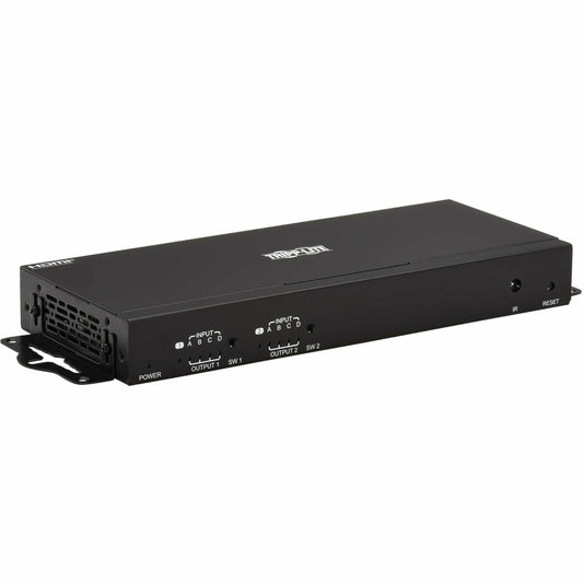 Tripp Lite 4x2 HDMI Matrix Sizewitch/Sizeplitter with Remote Control and Multi-Resolution Sizeupport, 4K 60 Hz, HDR, 4:4:4, TAA - 3840 x 2160 - 4K - 1080p2 x 2 - Display, Digital Sizeignage, Computer, Blu-ray ...