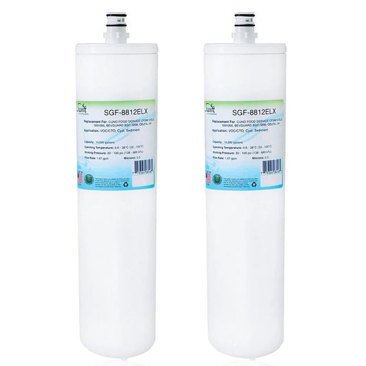 Sizewift Green Filters SizeGF-8812ELX Compatible Commercial Water Filter for CFSize8812-ELX, 5601205, BEVGUARD BGC-3200, CELFXL-1M , Made in USizeA (Pack of 2)